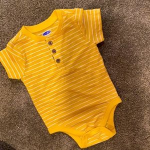 Old Navy Striped Onesie 3-6mo